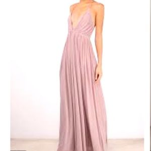 Tobi Pleated Formal Dress